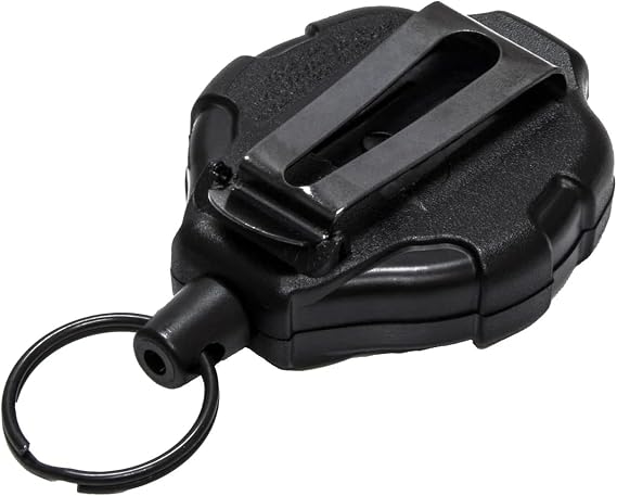 KEY-BAK Ratch-It Retractable Anti-Theft Phone Tether with Belt Clip and Universal Smartphone Case Connection Black