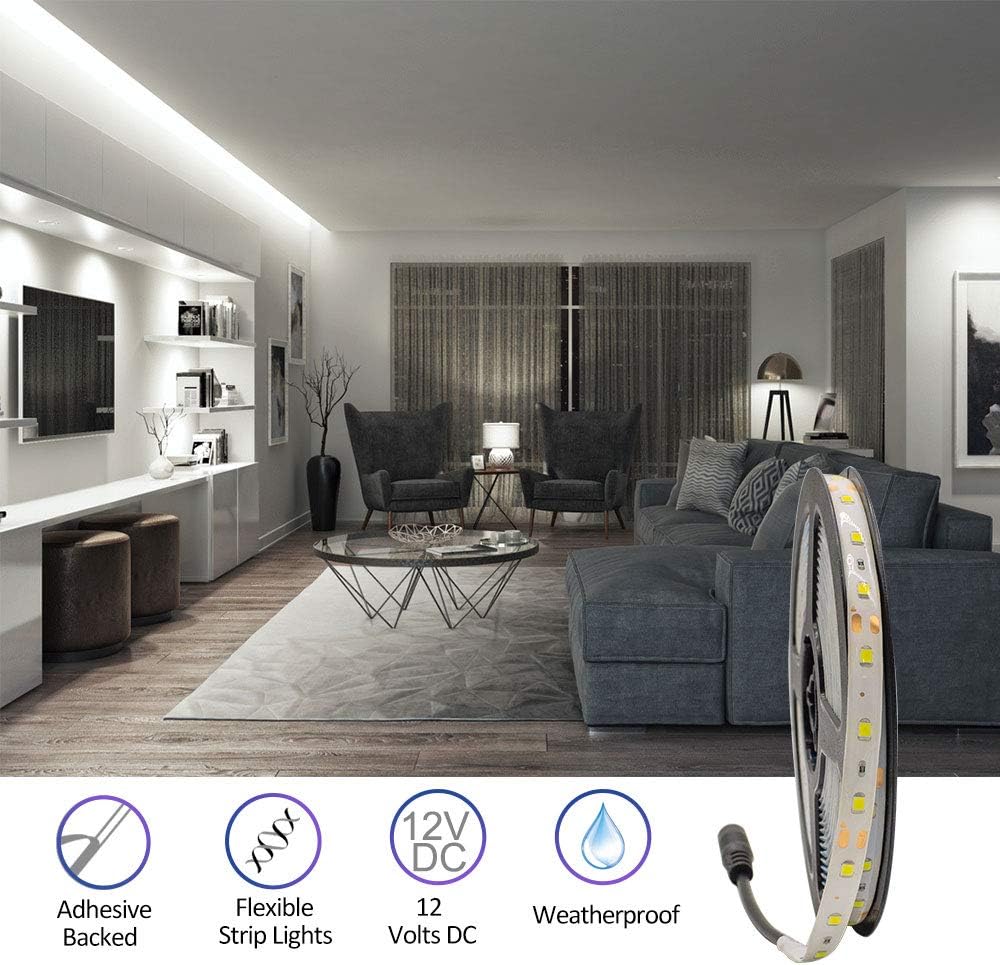 HitLights LED Light Strip with icons for Adhesive Backed, Flexible, 12 Volts DC, and Weatherproof