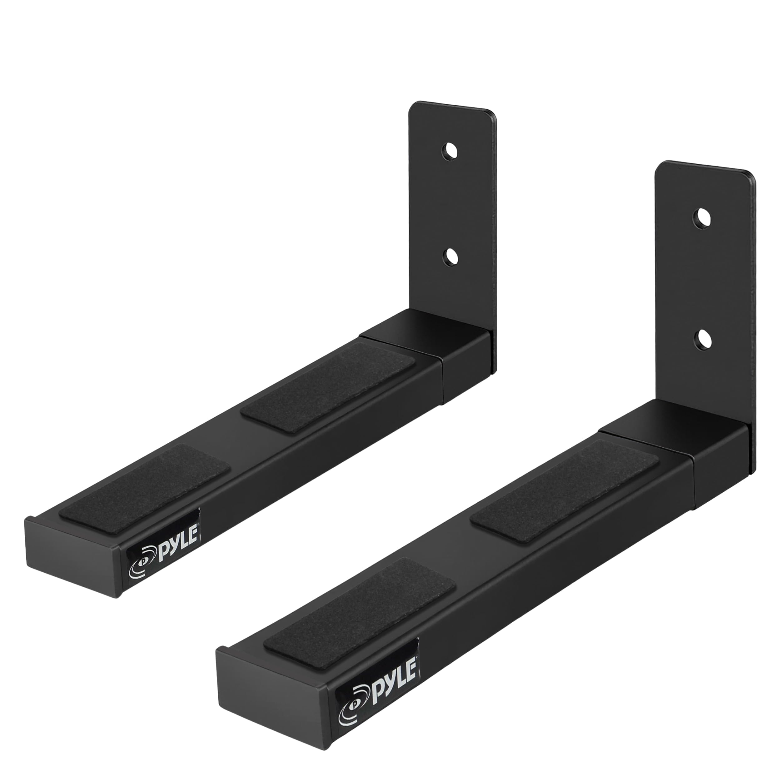 Pyle Supporto Casse Audio da Parete Regolabile, Bracci Estensibili in Acciaio 17-30 cm, Capacità 50 kg, per Casse DJ, Cassa Bluetooth e Speaker, 2 Pezzi