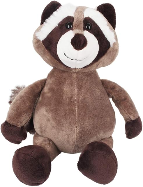 Yxian Plush Monkey Dog Tiger Raccoon Giraffe Fox Lion Elephant Chimpanzees Hippo Forest Wild plush Animal Toy Birthday party Christmas halloween house decoration Game (Raccoon)