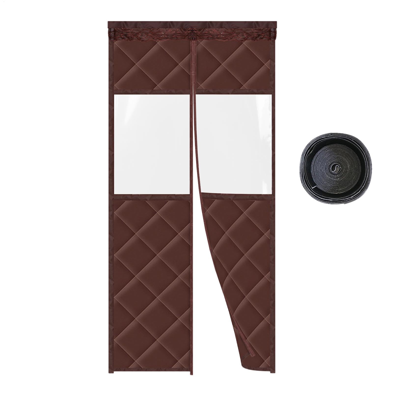 Rideaux de porte isolés thermiquement Oxford et couverture de porte magnétique