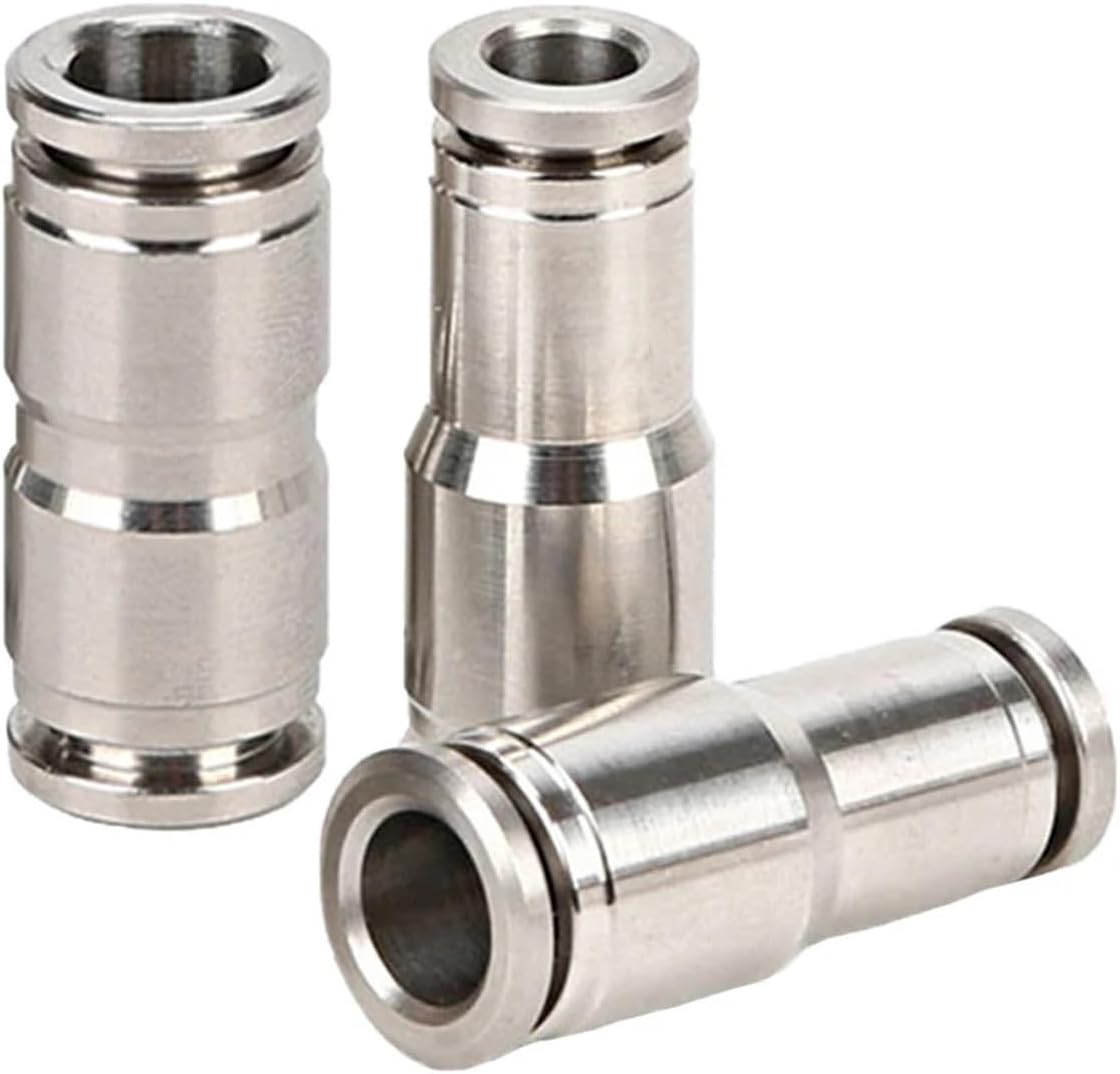 Quick Connect Air Hose Fittings, 2PCS PG Pneumatic Quick Release Connector PG4 6 8 10 12MM Hose Air Pipeline Compressor(PG10-6)
