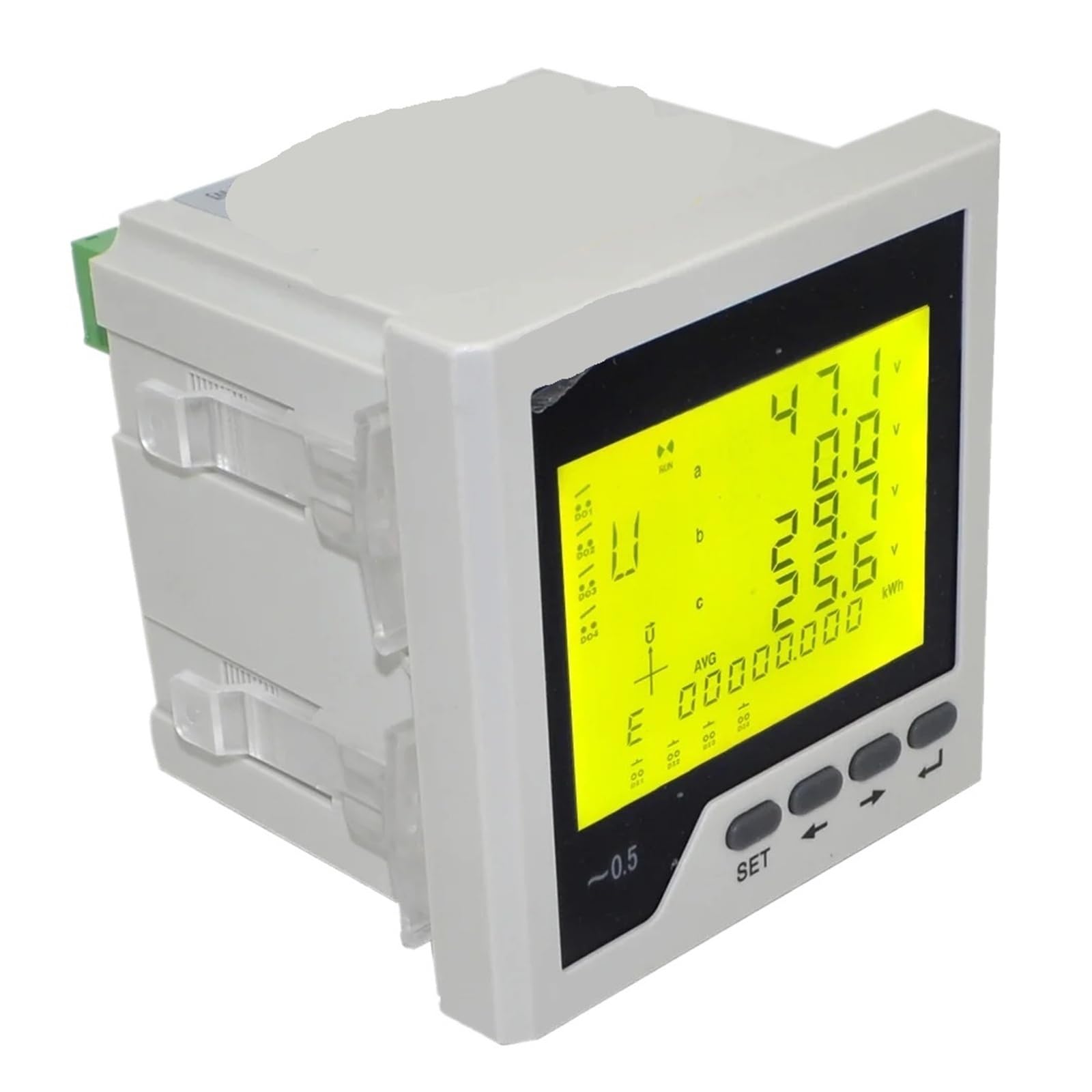 Amperímetro del medidor de potencia de red trifásico con pantalla LCD digital con función de comunicación | Ammeter