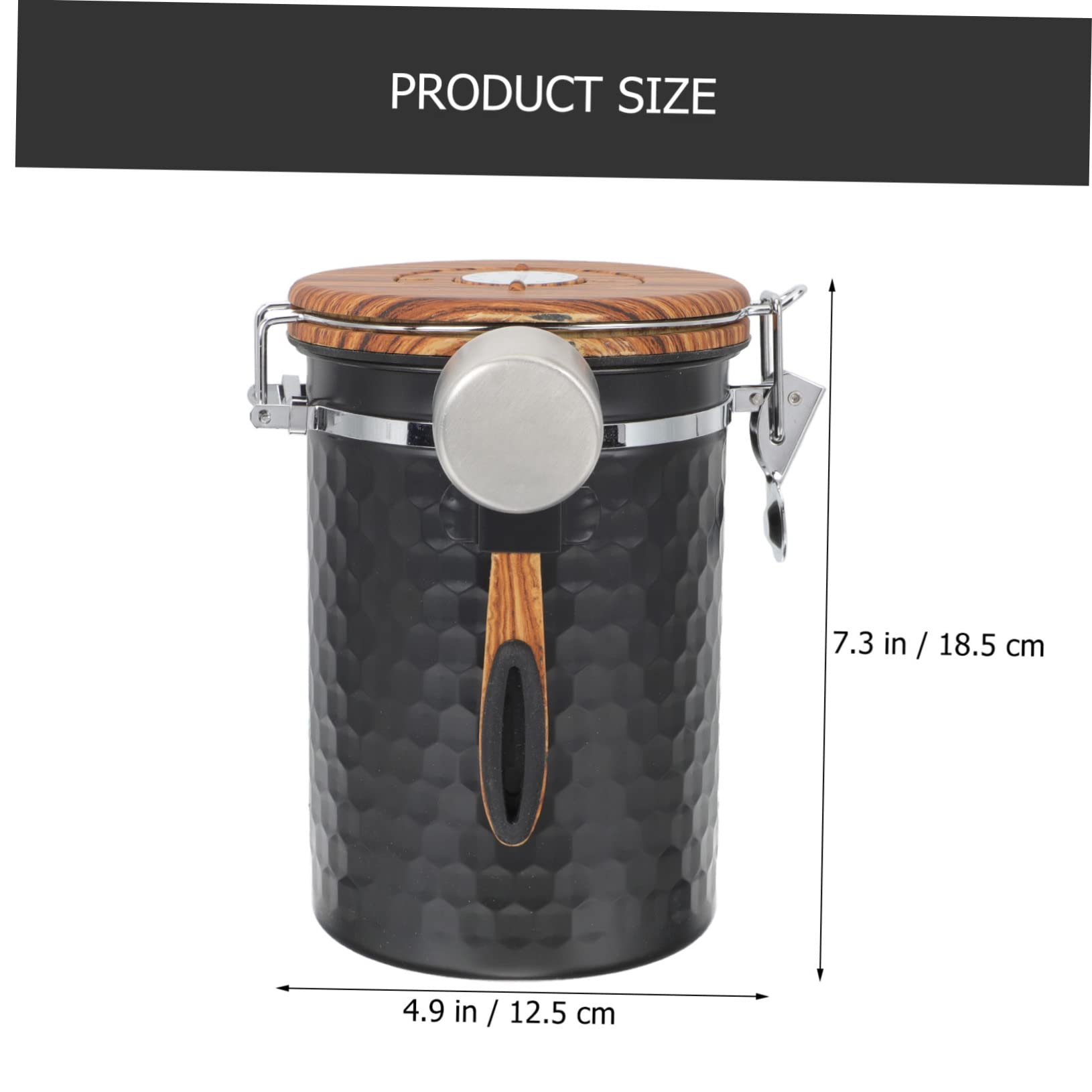 Alipis Barattolo Porta Caffe Ermetico 1, 8 in Acciaio Inossidabile