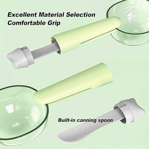 Miniatura 4 de Cuchara de comida para mascotas para gatos y perros, cuchara para conservas con clip de sellado y taza medidora, cuchara de alimentación de mascotas