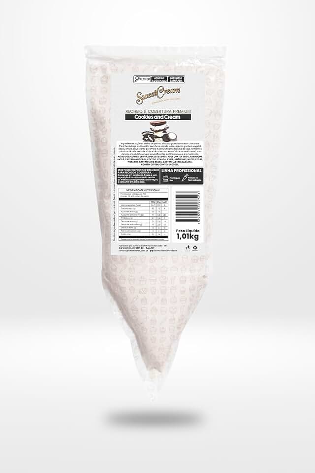 Recheio Premium Sweet Cream Bisnaga de Cookies and Cream 1,01Kg