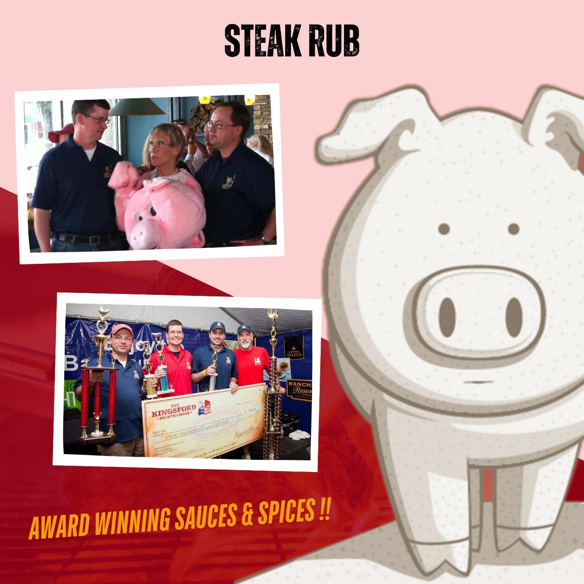 Pork Barrel BBQ Steak Spice Rub | Premium All-Purpose Seasoning, No MSG, Gluten-Free, Zero Calorie | Grill Seasoning for Beef, Steak, Burgers, Pork, and Chicken, 4.5 oz - Pack of 2 - Image 7