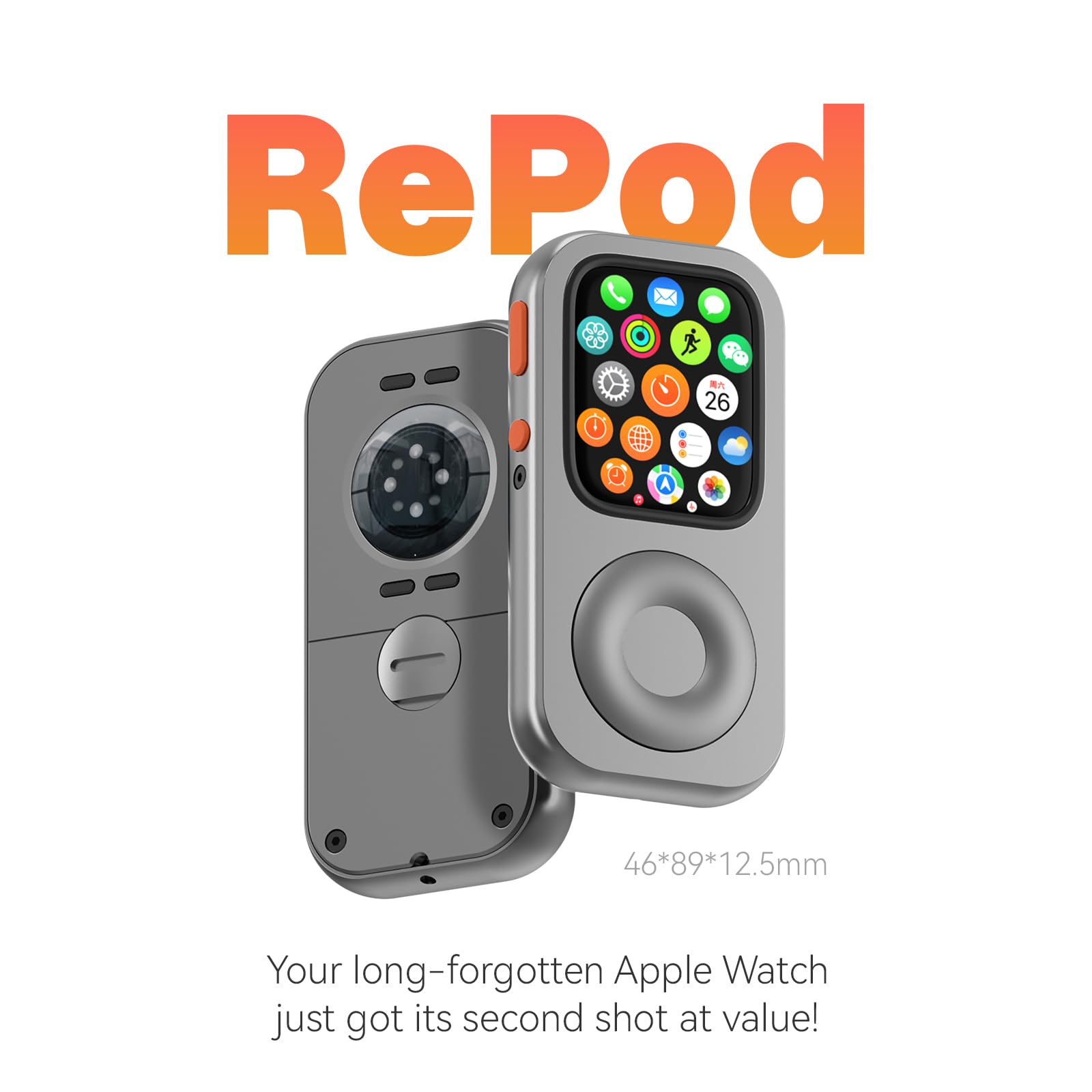 WGP RePod Aluminum Alloy Protective Case for Apple Watch Series 4
