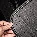 CAR PASS Waterproof Universal Fit Car Floor Mats, Faux Leather Car Carpet Mats, Black Car Mats with Anti-Slip Nibbs Backing & Driver Heel Pad Fit for SUV,Vans,sedans, Trucks,Set of 4pcs(All Black)