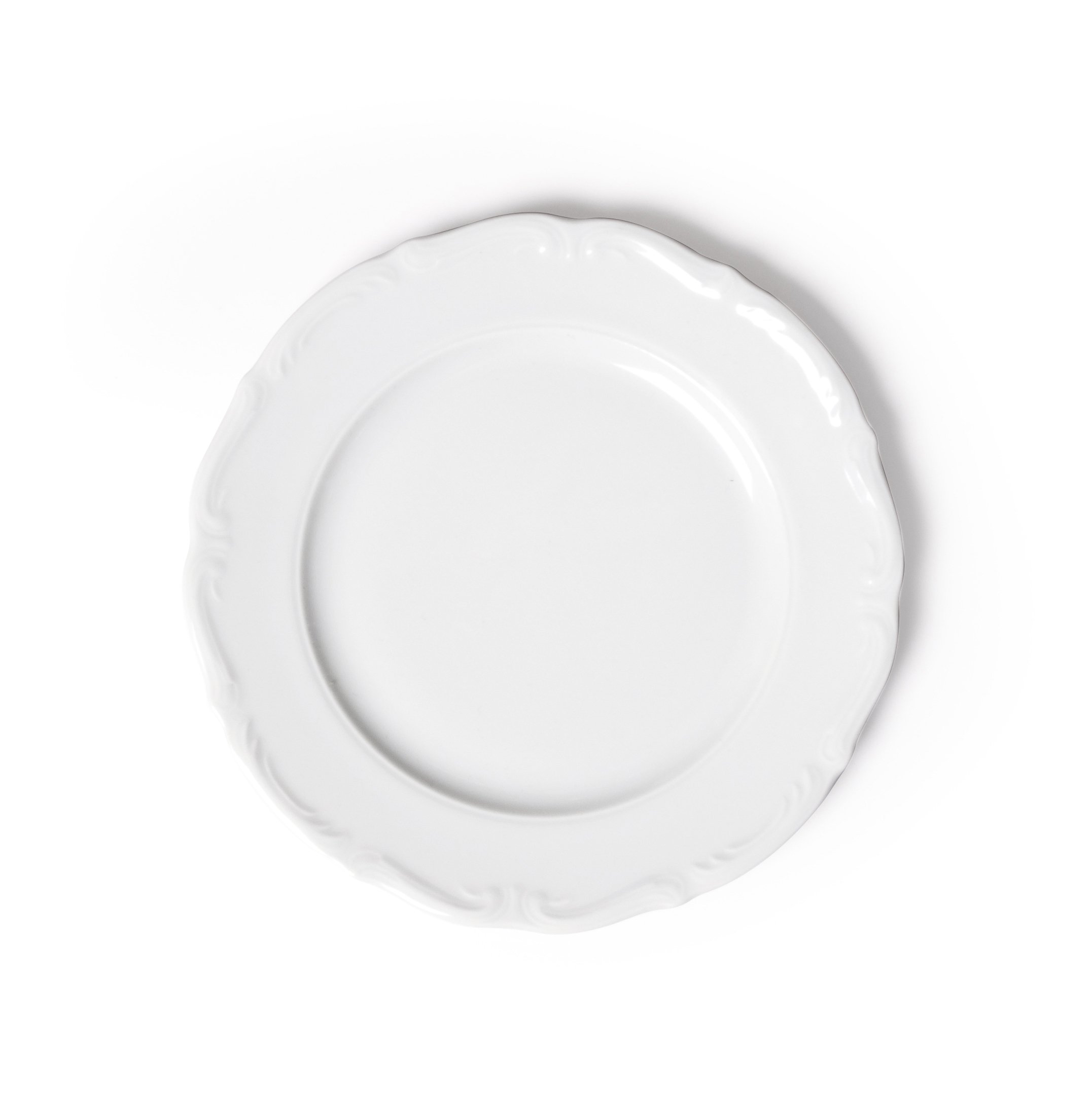 Excelsa Fruit Plate, Porcelain, White, 21x21x1.5 cm