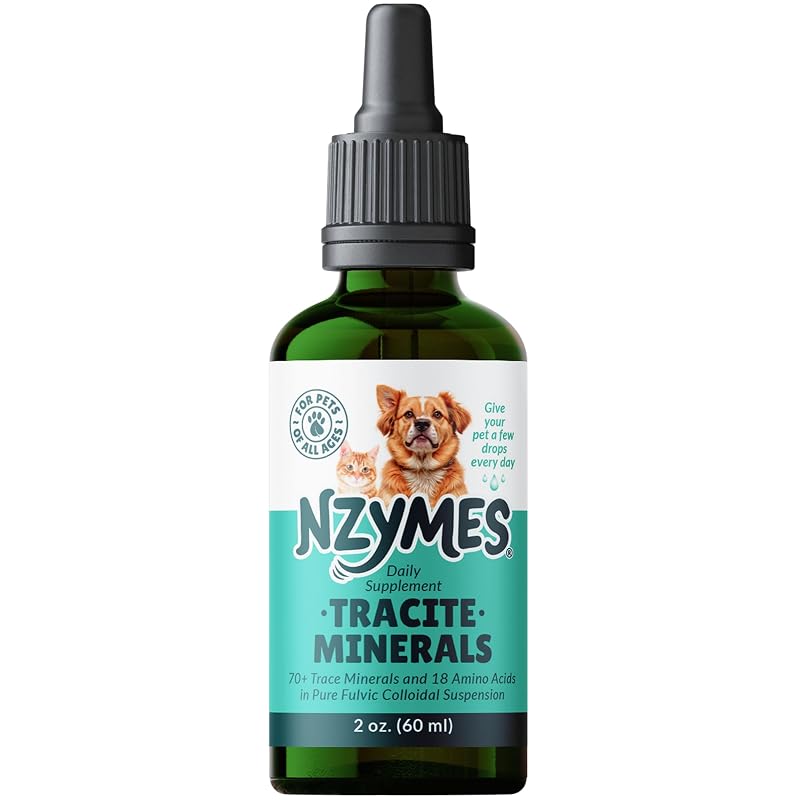 Nzymes Minerais traço em gotas para cães com ácido fúlvico e ácido húmico, 62 g