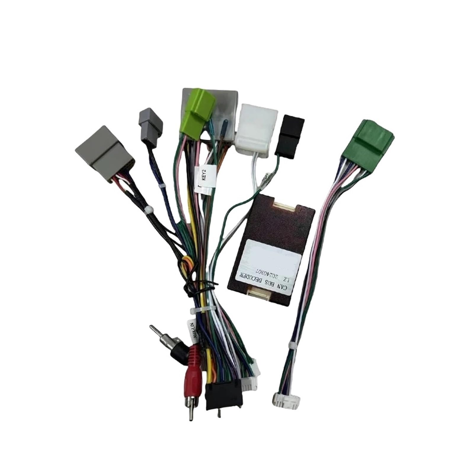 Adaptateur de faisceau de câblage 16 broches, boîtier décodeur, câble d'alimentation for autoradio Android, Compatible Pour Honda CRV et Civic (version européenne) 2006-2011.