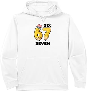 Teacher Six Seven 67 Pencil Numbers Funny Six Seven Meme Performance Hoodie