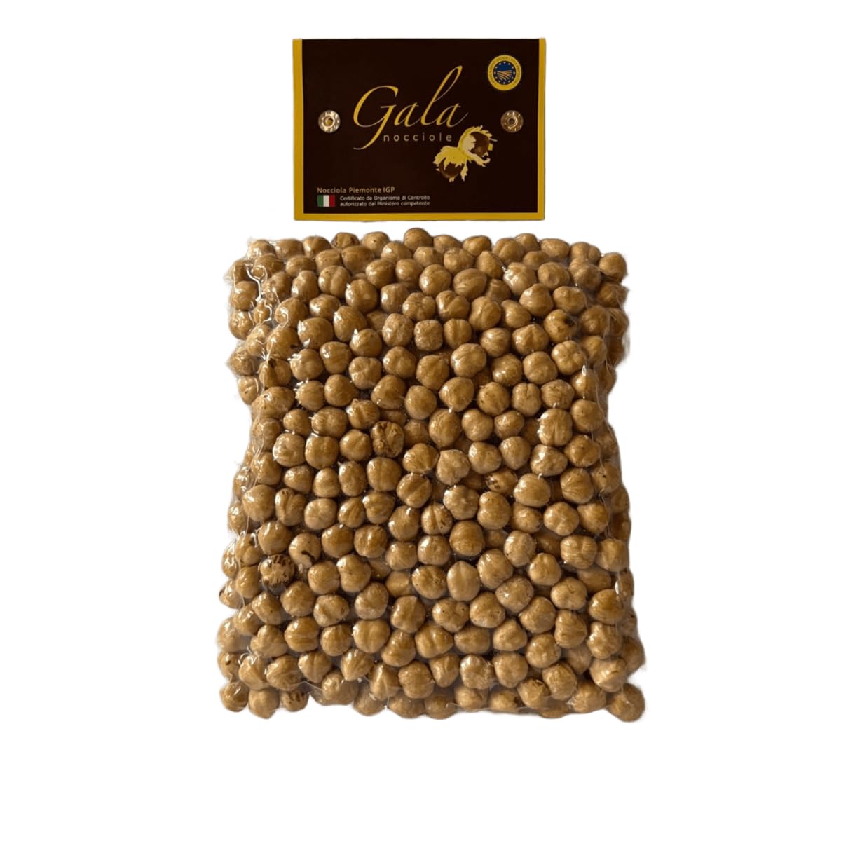 Gala Nocciole - Nocciole Piemonte IGP 500 g, Italiane Premium, Frutta Secca Naturale, Ricche di Gusto, Ideali per Dolci e Snack