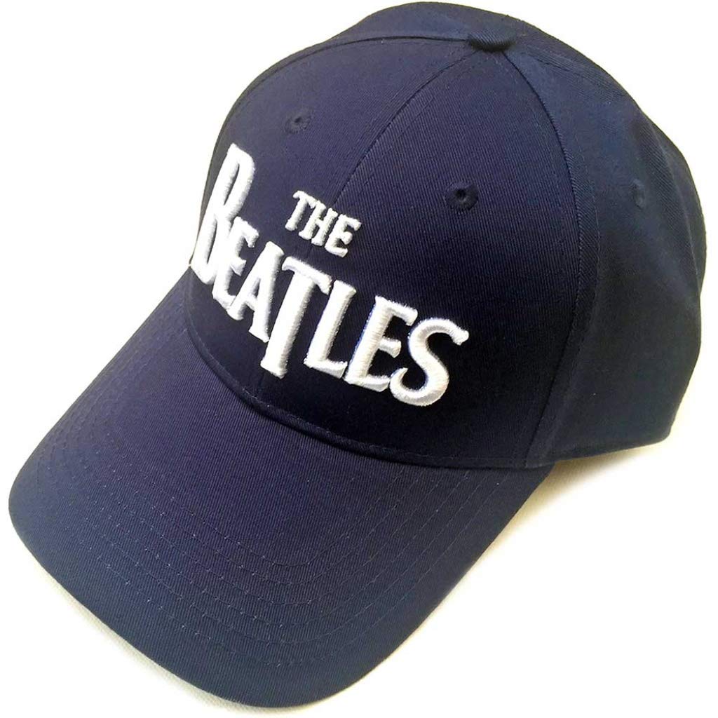 The Beatles 'Drop T Logo' (Navy) Baseball Cap