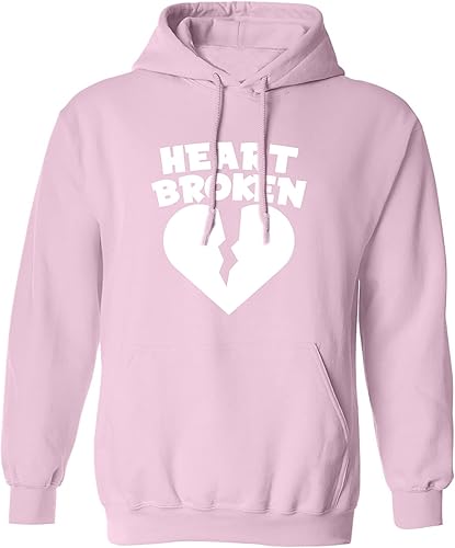 Vista 8 de zerogravitee Sudadera con capucha para adultos con corazón roto Rojo