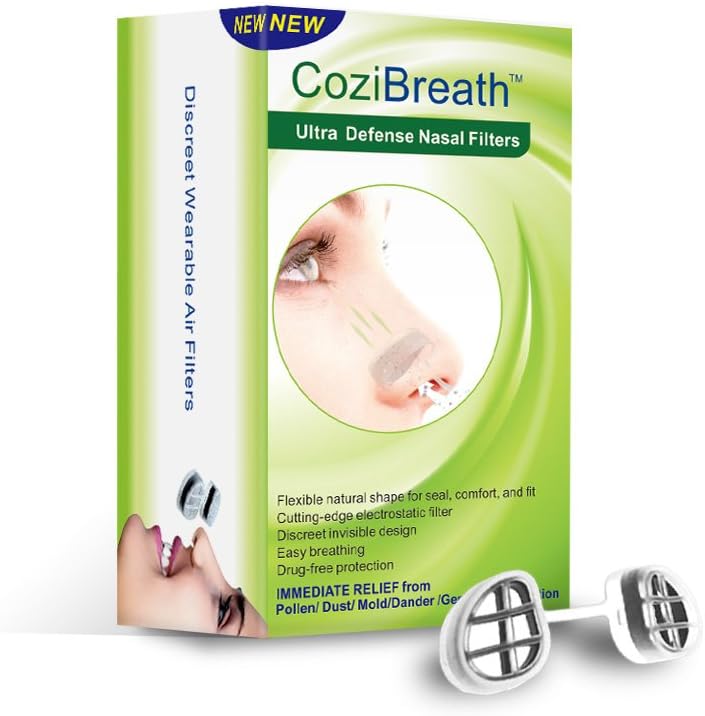 Nasal Filter Allergy Relief Pollen,Reduce Dander,Dust,Pet Hair Invisiable Nose Mask