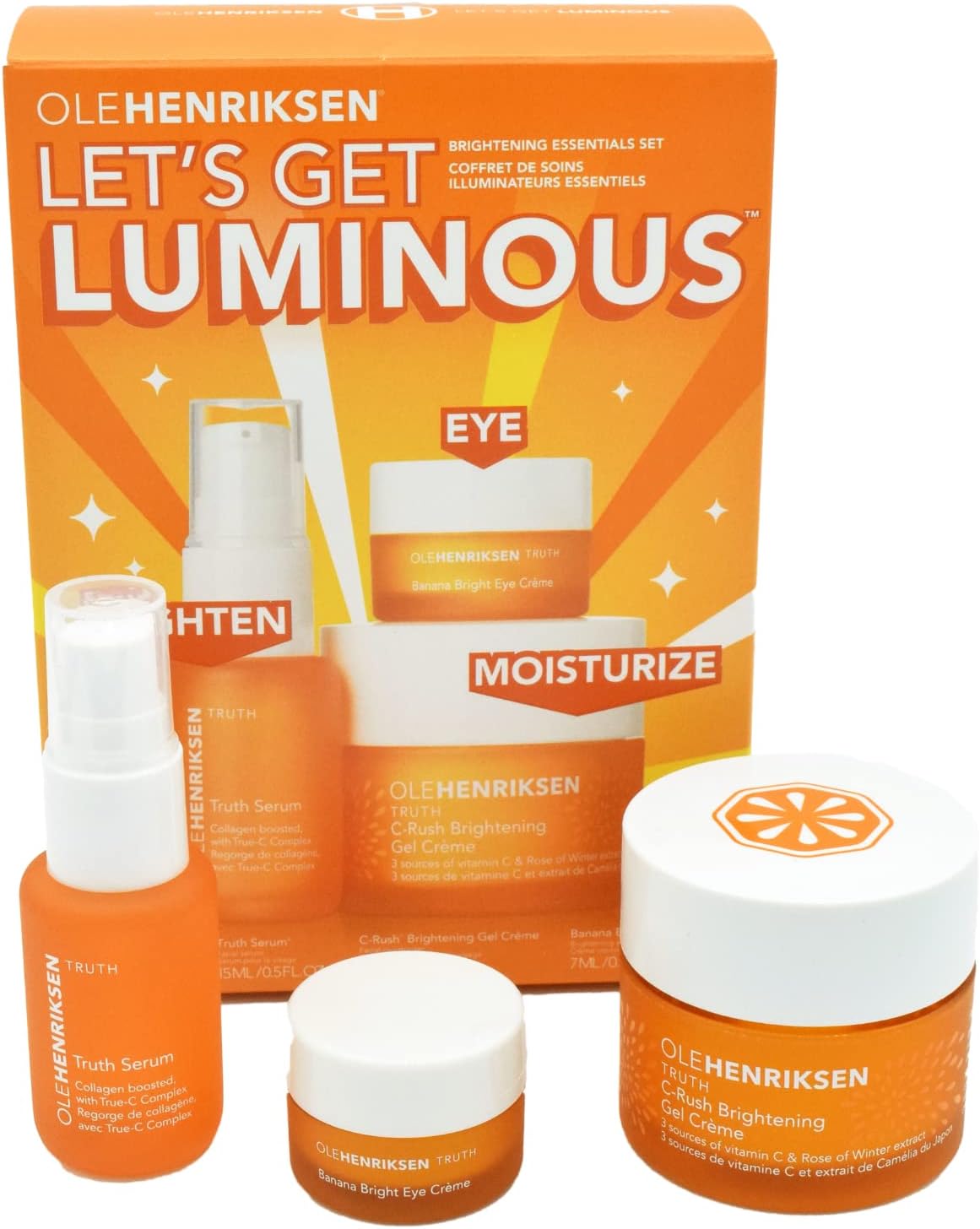 Ole Henriksen Let's Get Luminous Brightening Essentials Skincare Set - 15ml,35ml,7ml