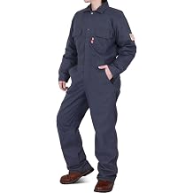BOCOMAL FR Coveralls Men 7.5oz Midweight Flame Resistant NFPA 2112 HRC2