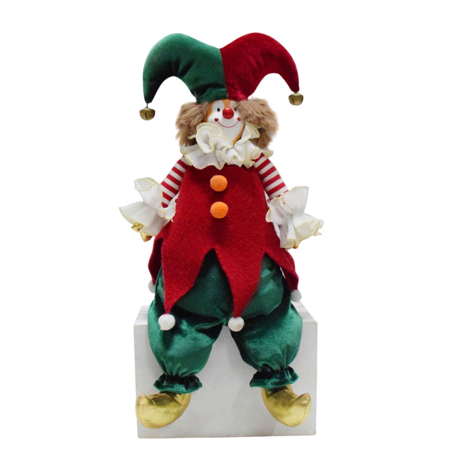 Amazon.co.jp: Azxcvbnm 特徴的なクリスマス ピエロ 置物