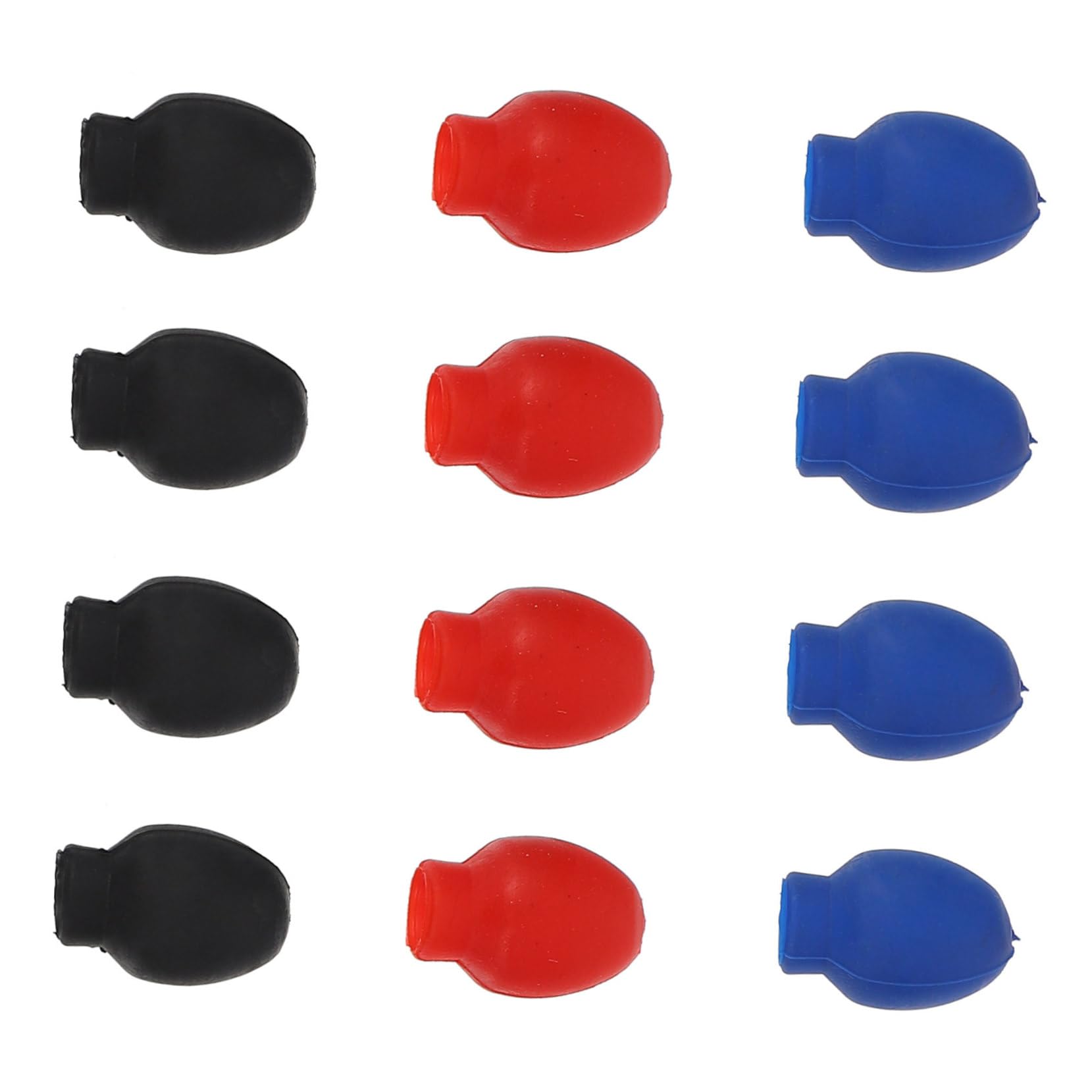 MUELODSIC 6Pairs Silent Mute Drumstick Tip Covers Elastic Rubber Sleeves for Drumsticks Drum Accessory for Quiet Practice Great present for Drummers