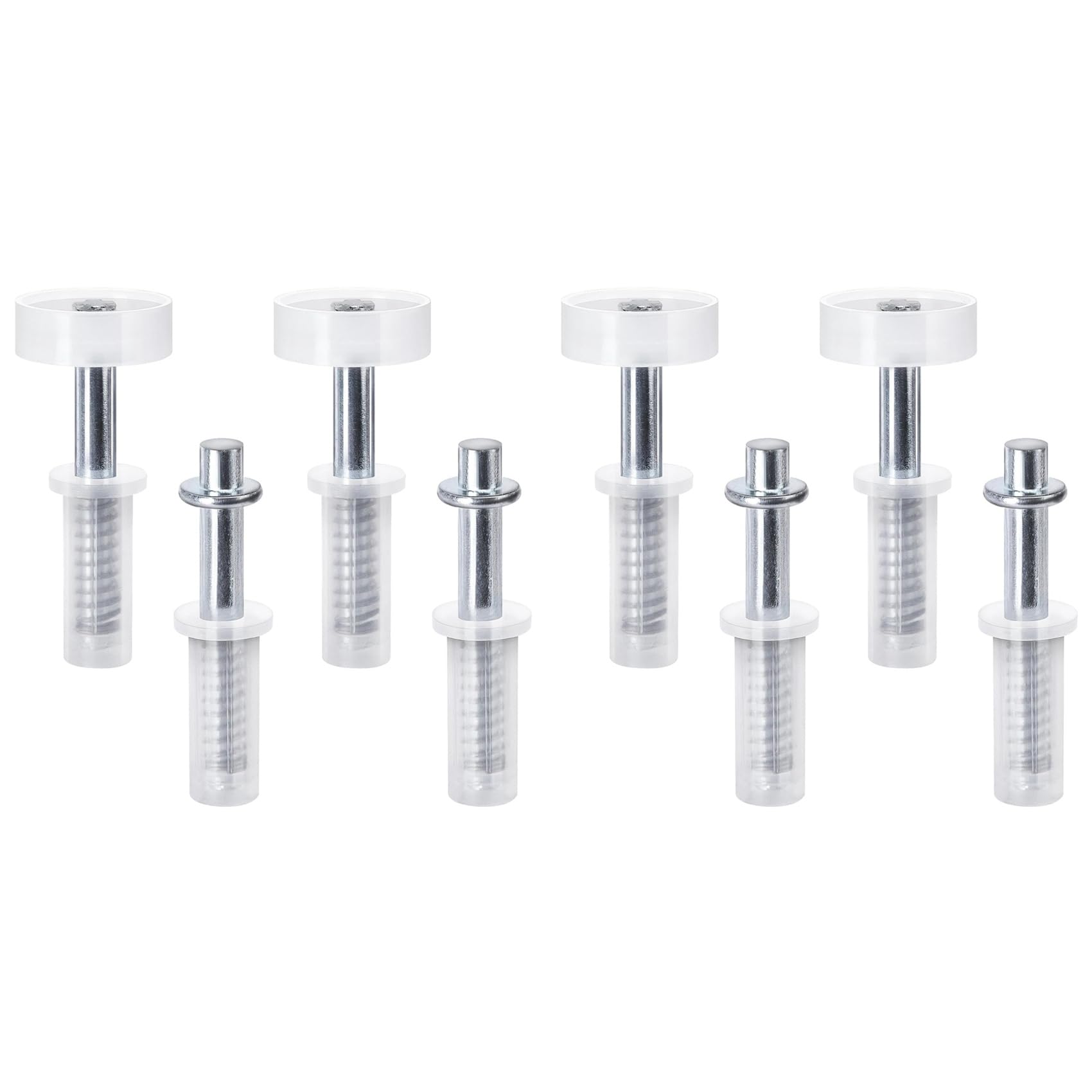 Jnchdghwa As Shown 8X Bi-Fold Door Top Roller Guide Wheel And Top Pivot,Spring Loaded Bifold Door Hardware Kit,A