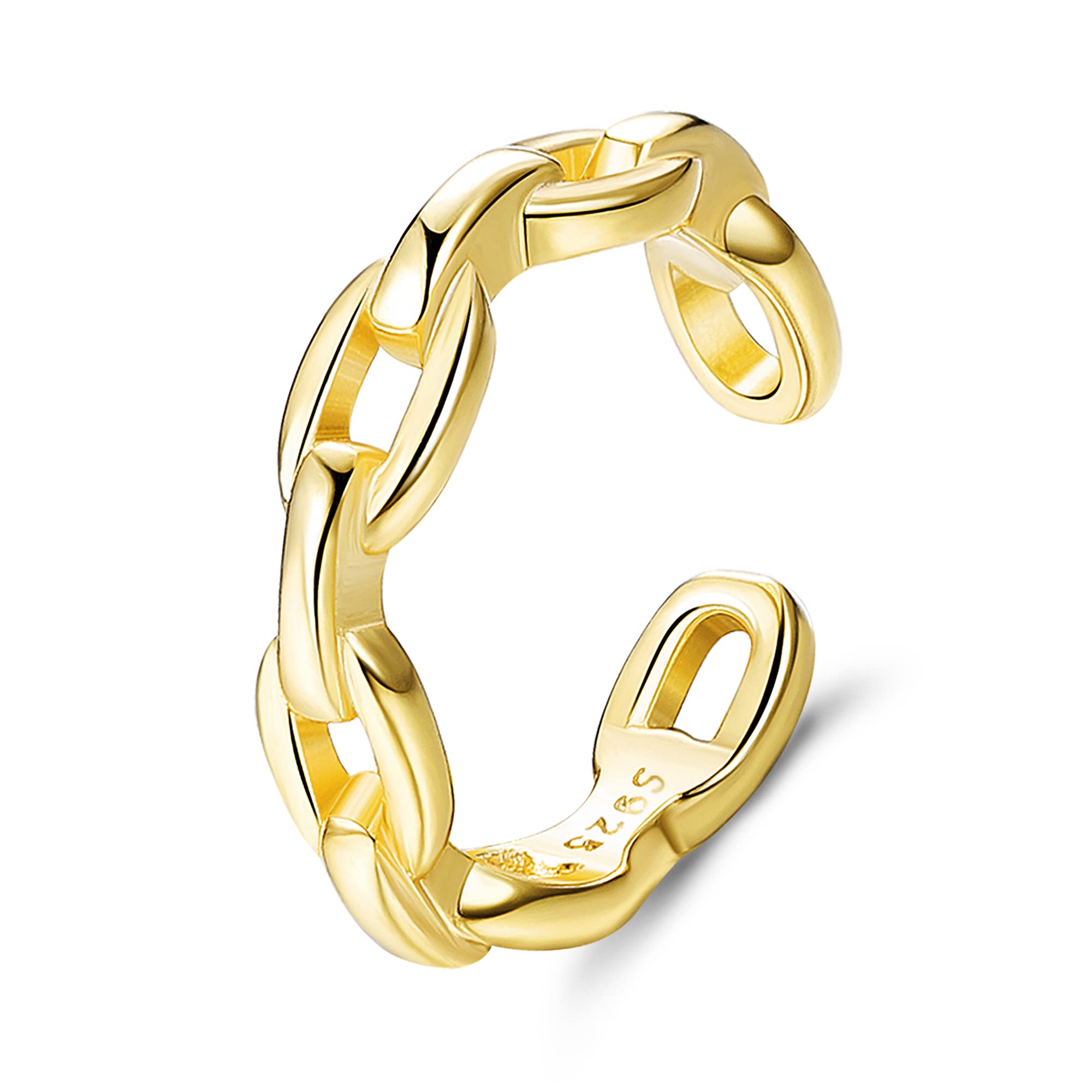 ORAZIO925 Sterling Silver Ear Cuff Earrings CZ Non-Piercing Fake Helix Cartilage Cuff Earrings Conch Gold Cuffs Earrings for Women Various Styles