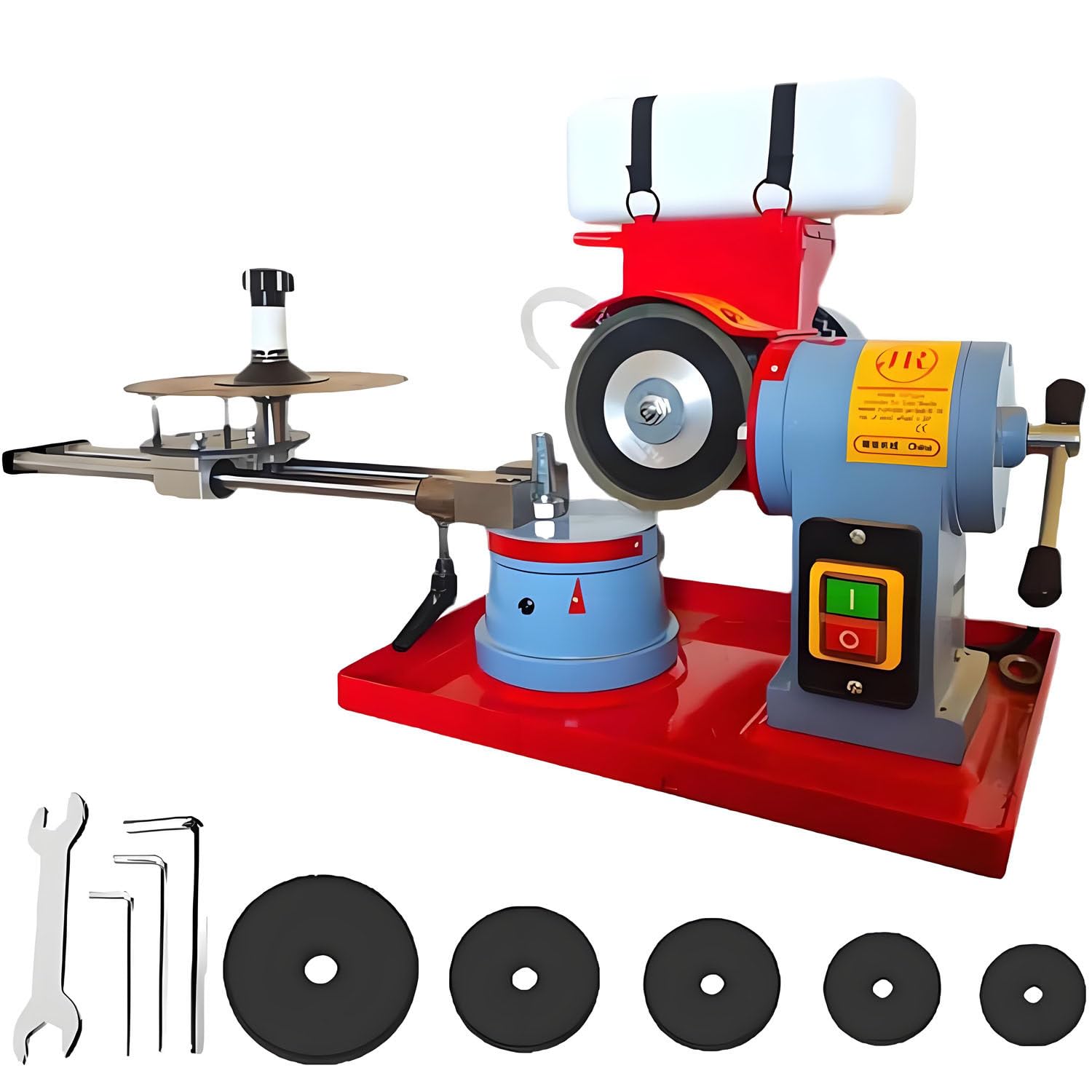 AiODiO Electric Saw Blade Sharpening Machine, Pure Copper Motor Circular Saw Blade Sharpener Built with Independent Water Tank 110v-550w