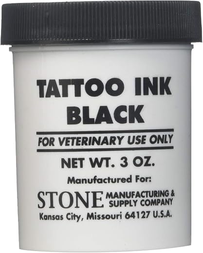 Stone Tattoo Ink 3Oz Jar Black