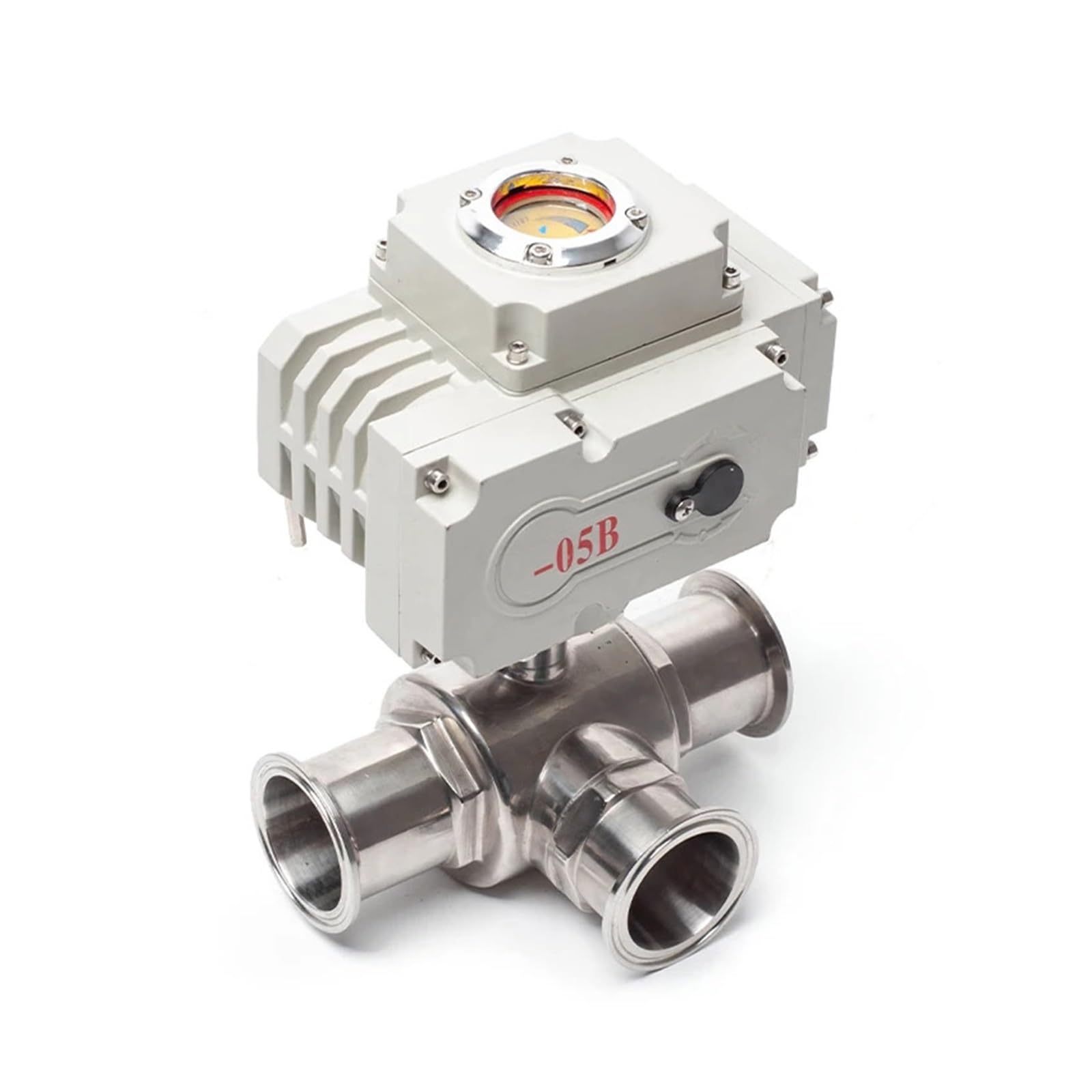 Vanne à bille électrique en acier inoxydable de 51mm robuste type L