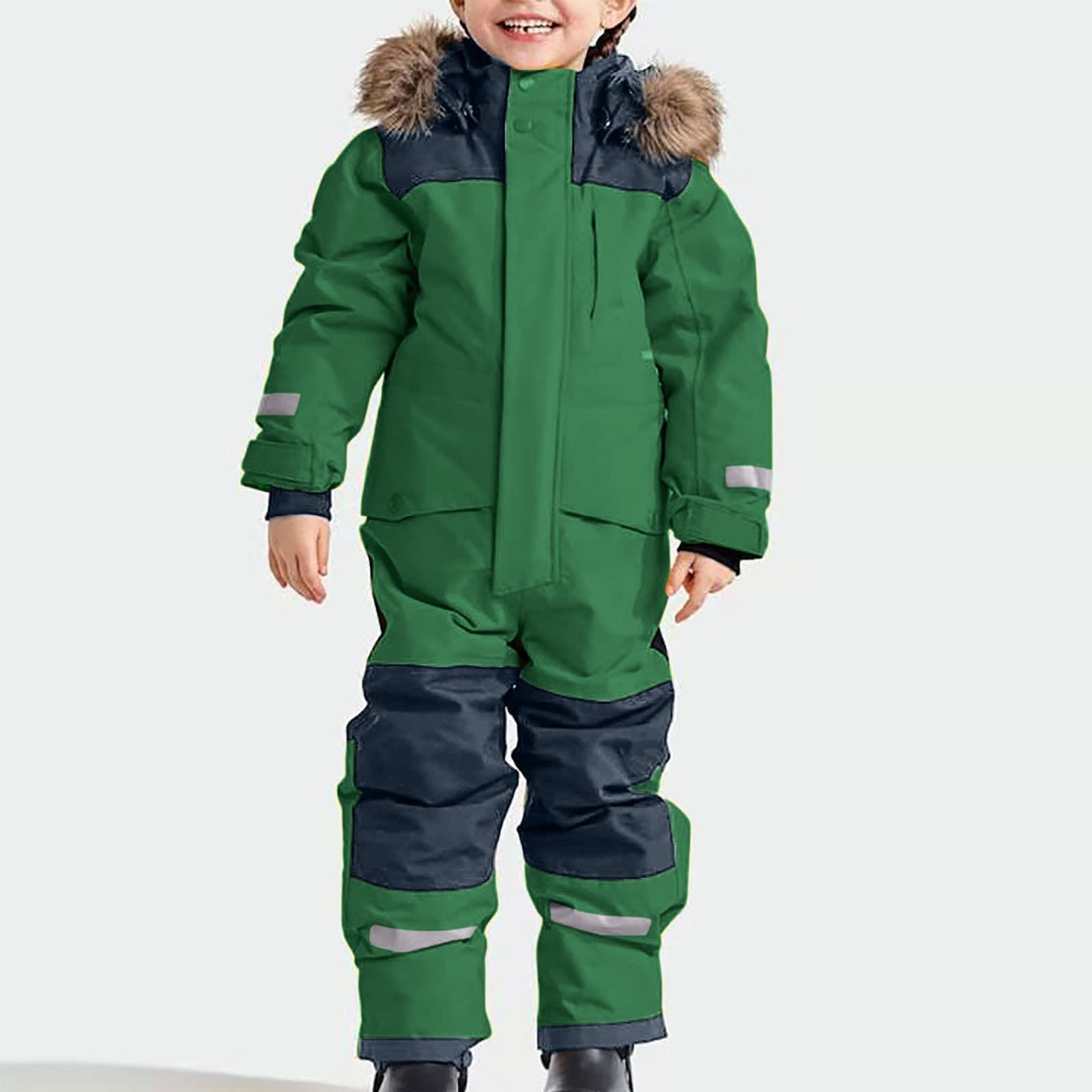 Mono Bebe Invierno Traje de nieve para recién nacido Mameluco Abrigo Body Manga Larga con capucha Romper Outwear otoño e