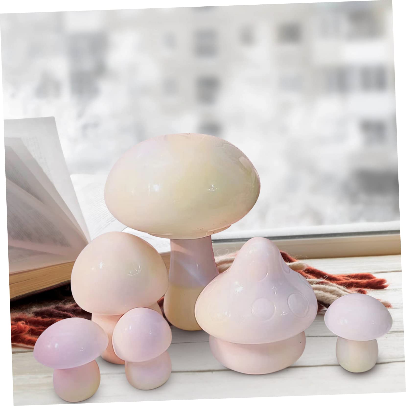 jojofuny 2 Series Moldes De Silicona Forma De Para Manualidades Diy Moldes Para Decoración De Hongos Para Creaciones Únicas Y Personalizadas 6 Piezas*2