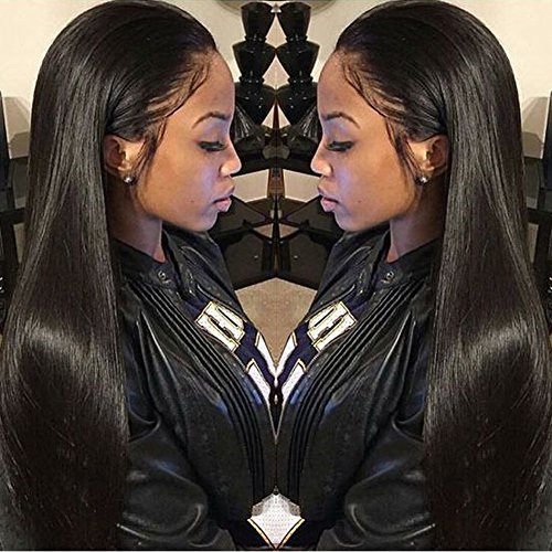 Grade 7a Unprocessed Brazilian Straight Hair 3 Bundles, 100% Human Hair Weave Extensions, Can Be Dyed and Bleached (12 14 16inches)