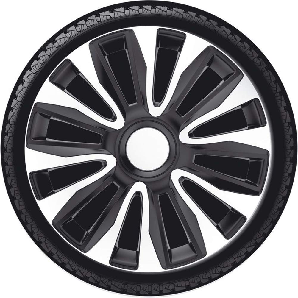 AutoStyle Set di 4 Copricerchi Avalone 13 pollici Argento/Nero