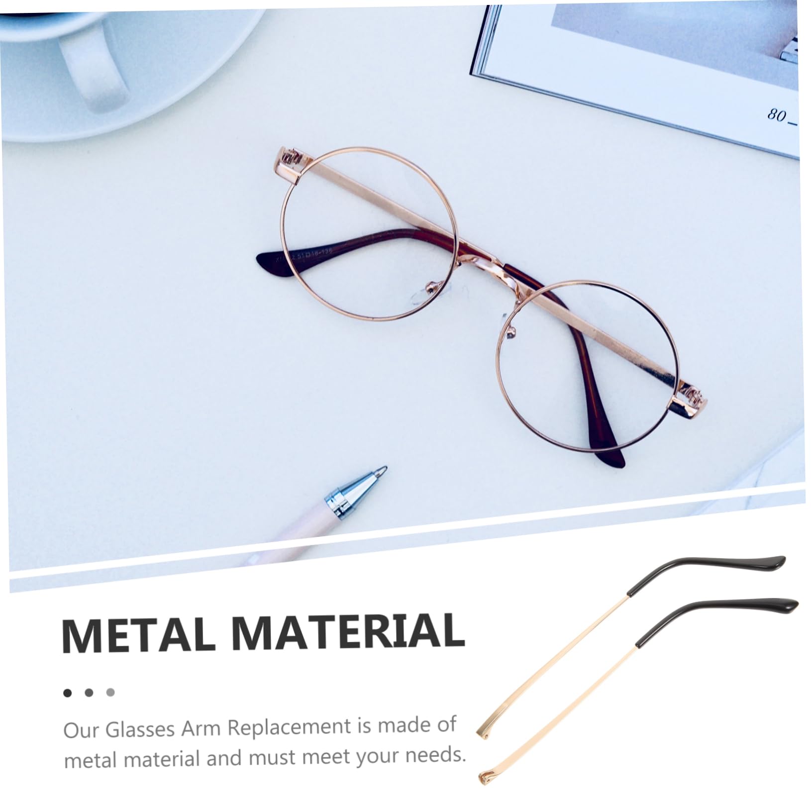 FRCOLOR 10 Pair Eyeglasses Glasses Hooks Glasses Leg Silicone Non Slip Sleeve Glasses Black