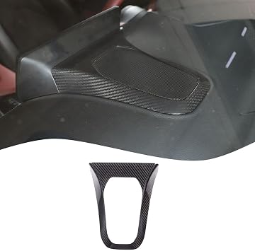 Car Dashboard Speaker Decorative Frame Cover Center Console Speaker Grille Trim Real Carbon Fiber Interior Accessories Fit for Toyota GR Supra A90 2019 to 2024