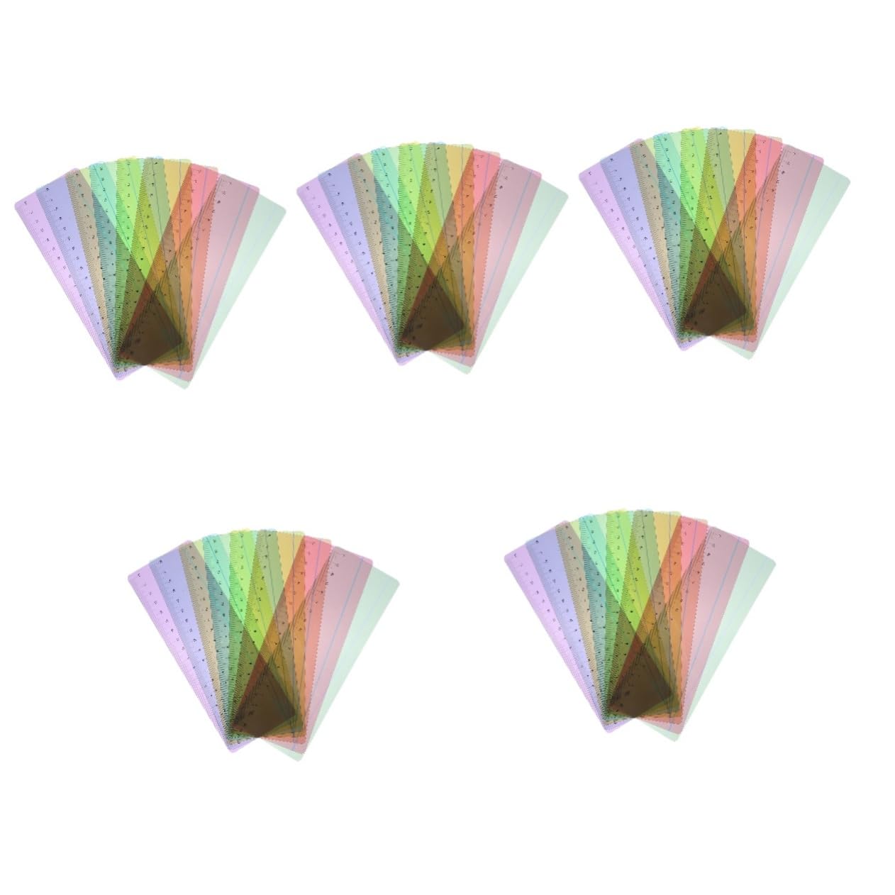 DOITOOL 5 Set Segnalibri Decorativi Strisce Guida Per Tracciamento Della Versatili E Leggeri Aiuto Visivo Per Lettori Ottimo Per La Pagina 8 Pezzi * 5