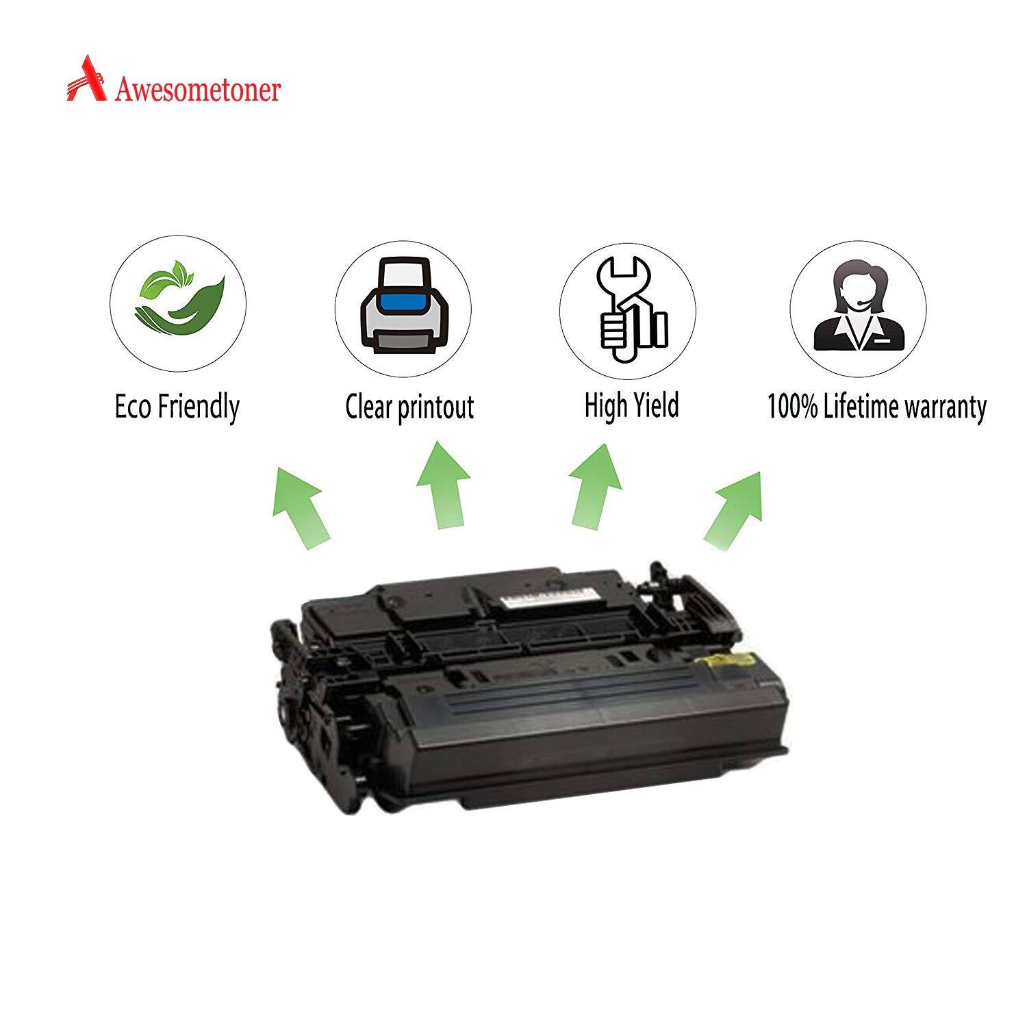 Amazon | Awesometoner CF289Y 89Yトナーカートリッジ 1パック チップ