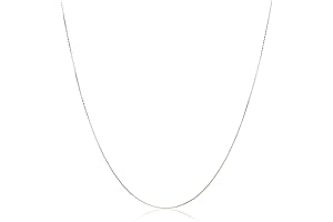 0.8mm Box Chain Small Womens Silver Necklace
