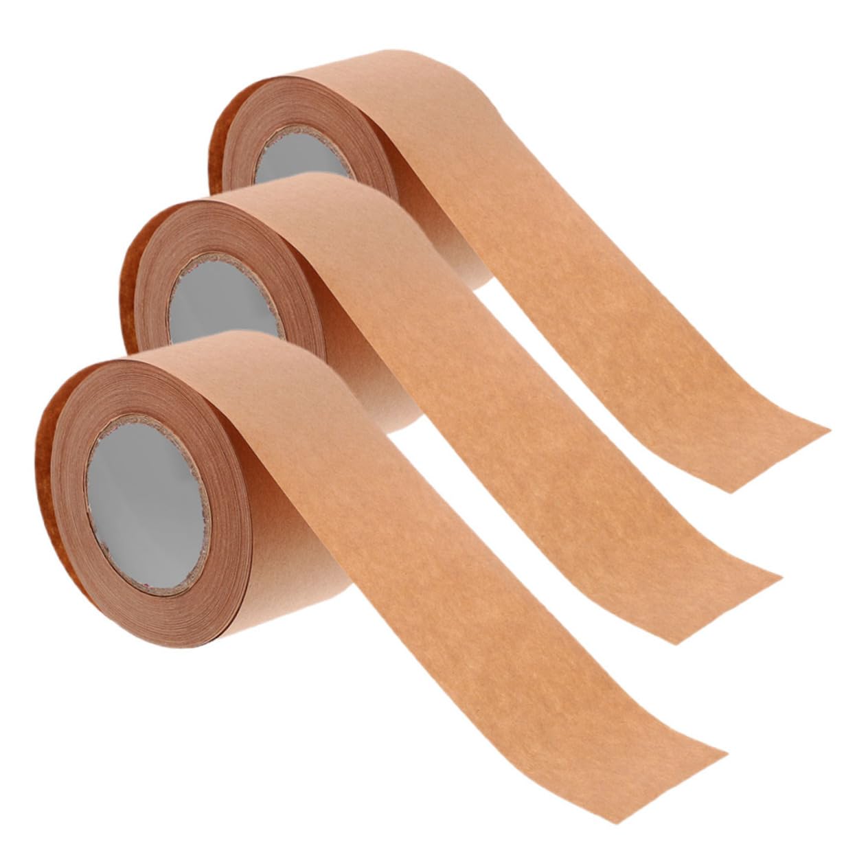 NUOBESTY 3 Set 3 Set Di Nastro Di Carta Kraft Nastro Da Imballaggio Kraft Resistente Di Marcatura Di Spedizione Di Tenuta Di Carta Marrone 3 * 3