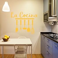 Vista 4 de La Cocina Cocina Vinilo Decoración de Pared - Calcomanias de temática española o latina para cocina