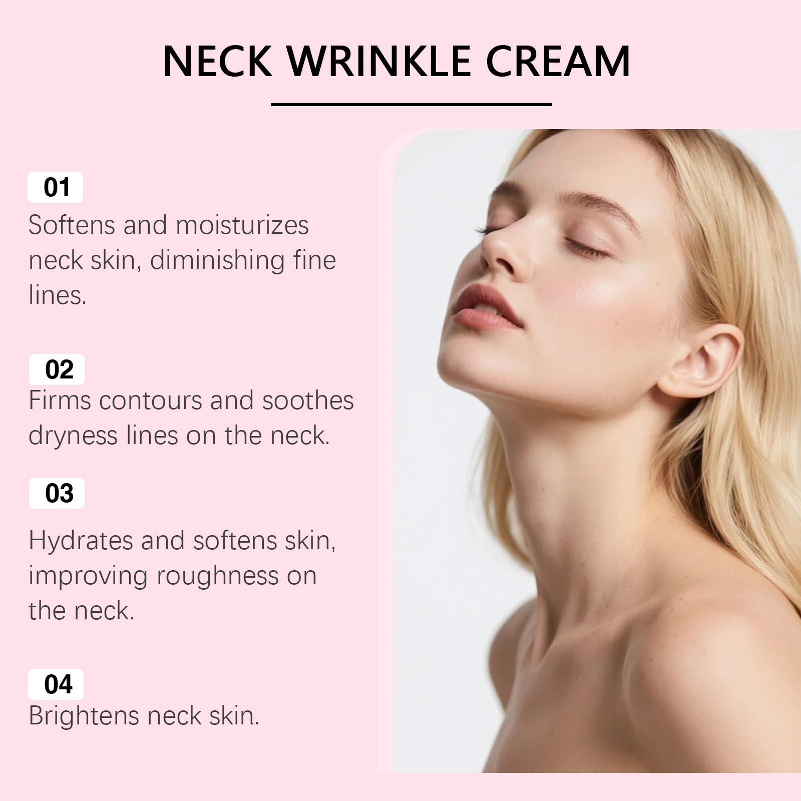 Crema hidratante antiarrugas para el cuello con colágeno y masajeador Gua Sha incorporado, hidratante reafirmante y lifting para el cuello, bálsamo multiusos con colágeno y péptidos PDRN. (6 piezas)