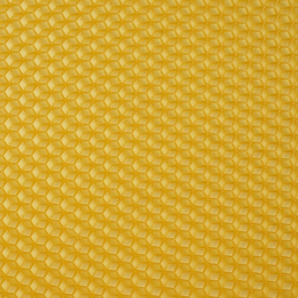 Fogli di fondotinta in cera d'api pura per cornici d'api, cera naturale per realizzare candele fai da te, 415 x 195 mm, 30 pezzi