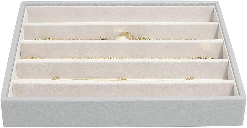 Stackers Pebble Grey Classic Medium Jewellery Box Necklace Layer
