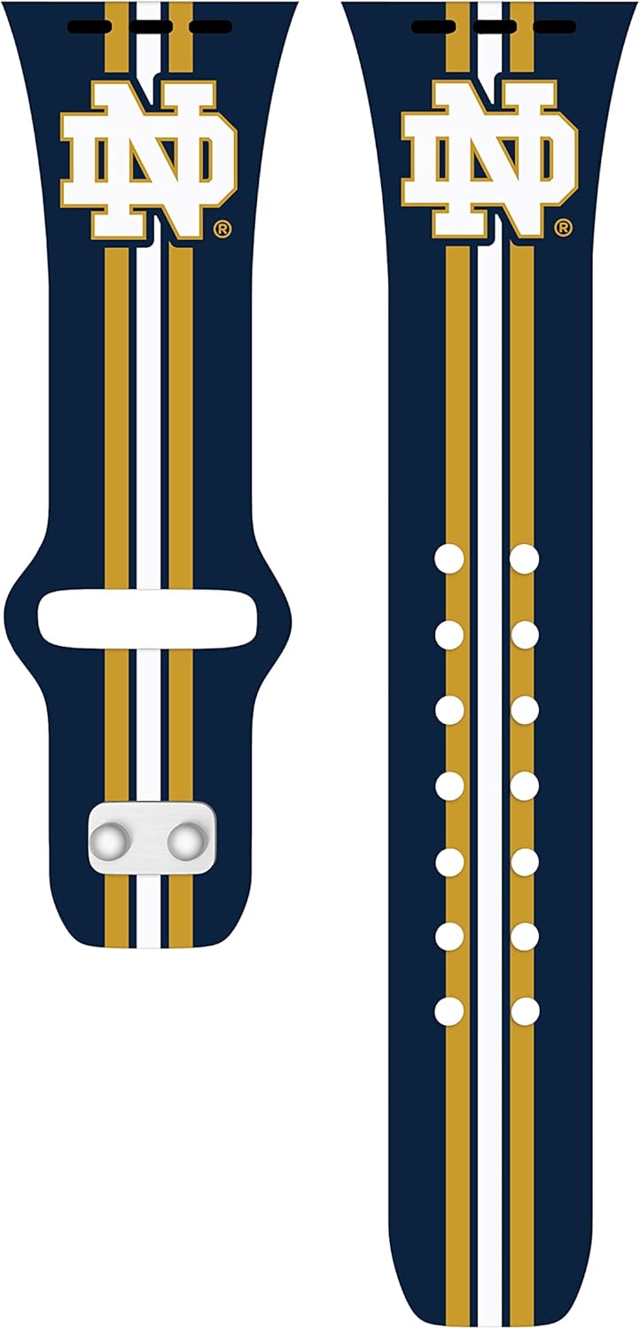 Affinity Bands Notre Dame Fighting Irish HD Combo Package Compatible with Apple Watch and AirPods Gen 1 & 2 (38/40/41mm (42mm Series 11) Short Stripes)