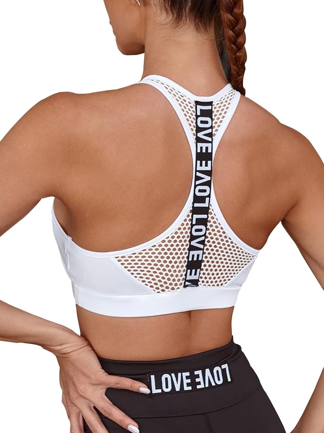 Sexy Sports Bras for Women High Impact Sports Bra Padded Workout Yoga Bra Crop Top