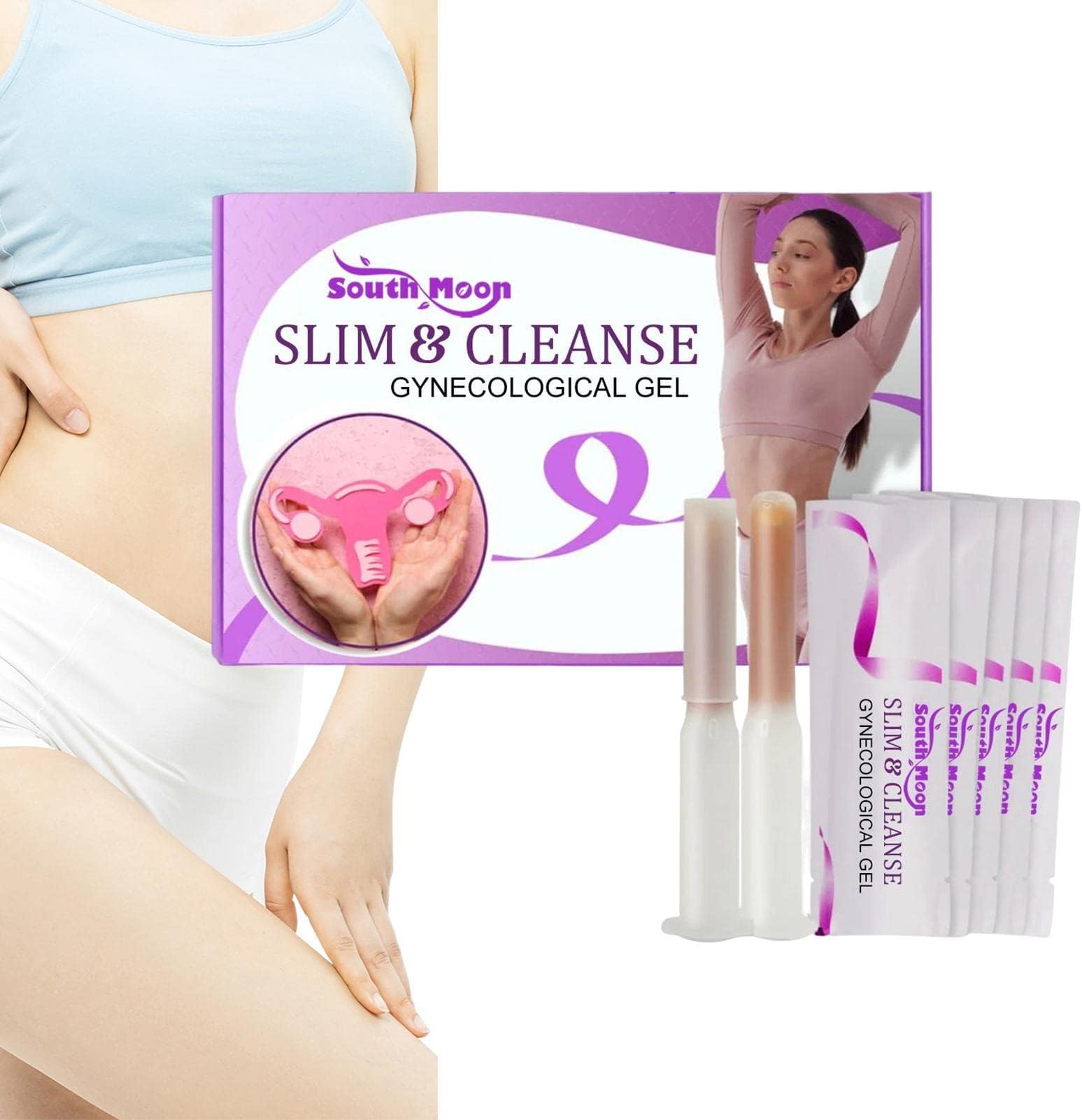 Slim & Cleanse Gynecological Gel, Slimming Gynecological Gel Suppositories, Instant Anti Itch Detoxs Slimming Gel for Women, Care for Women's Health