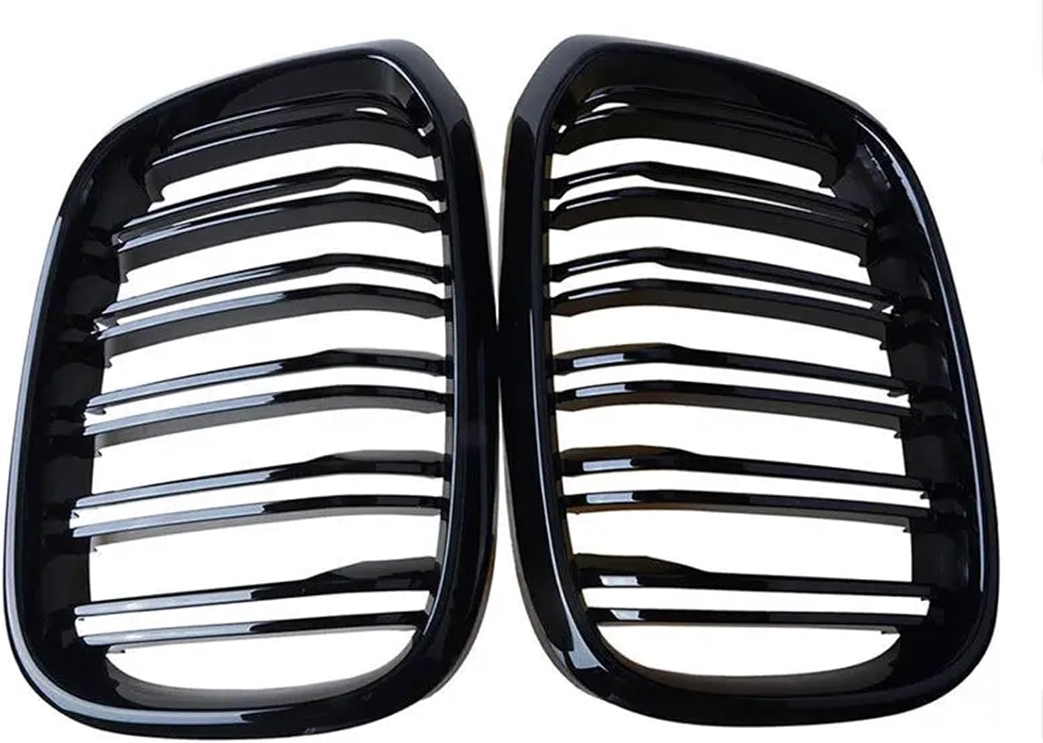 Gloss Black Front Kidney Grille Slat Style Grill Compatible with BMW X3 G01 X4 G02 X3 25i 28i X4 25I 30I