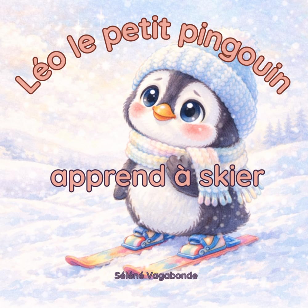 Léo le petit pingouin apprend à skier: Une histoire douce sur le courage, la peur et la confiance en soi – Album jeunesse 4 à 7 ans