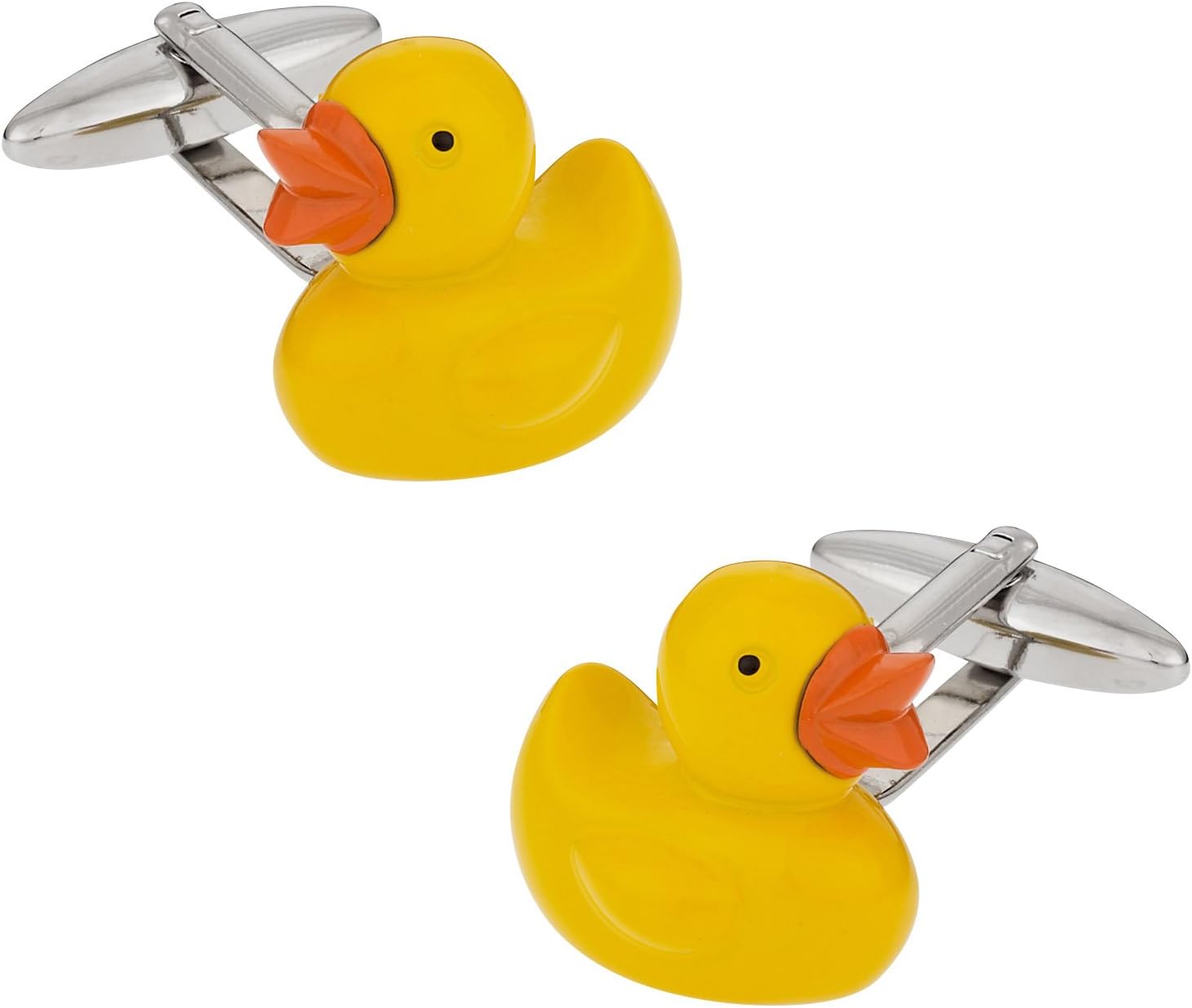 Gemelos divertidos con pato de goma para hombre miniatura 1